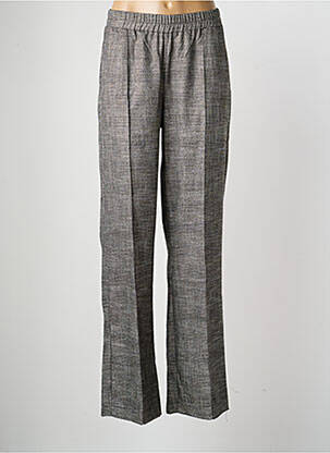 Pantalon droit stretch taille normale gris GEISHA femme
