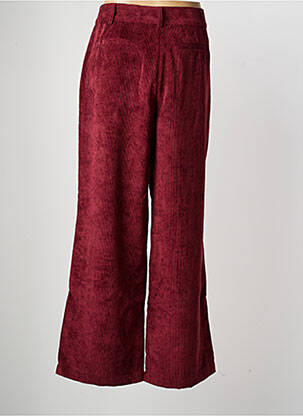 Pantalon large fermeture zippée sous rabat boutonné taille normale rouge SOYACONCEPT femme
