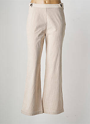 Pantalon flare stretch taille normale beige LES TROPEZIENNES PAR M.BELARBI femme