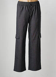 Pantalon cargo coupe droite taille élastique gris LE TEMPS DES CERISES fille