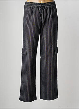 Pantalon cargo coupe droite taille élastique gris LE TEMPS DES CERISES fille