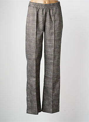 Pantalon droit stretch taille normale gris GEISHA femme