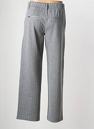 Pantalon droit taille à pinces taille haute gris STREET ONE femme