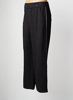 Pantalon droit stretch taille haute noir STREET ONE femme