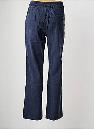 Pantalon chino tissage popeline taille normale bleu GEISHA femme