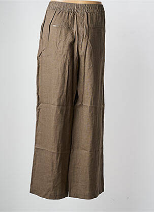 Pantalon large tissage crêpe taille normale marron STREET ONE femme