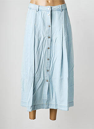 Jupe longue coupe droite bleu GARCIA femme