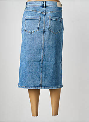 Jupe mi-longue stretch bleu STREET ONE femme