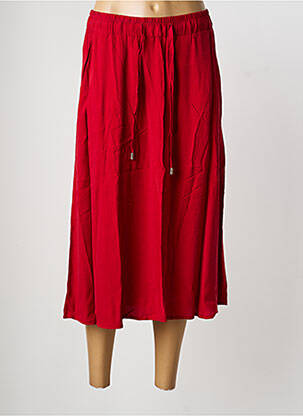 Jupe longue coupe droite rouge STREET ONE femme
