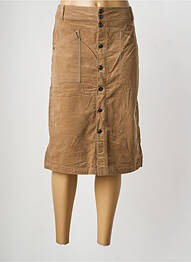 Jupe mi-longue stretch marron STREET ONE femme