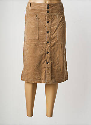 Jupe mi-longue stretch marron STREET ONE femme
