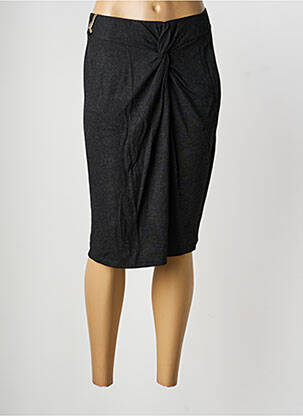 Jupe mi-longue stretch gris STREET ONE femme