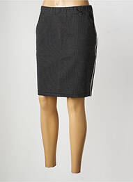 Jupe mi-longue stretch noir STREET ONE femme