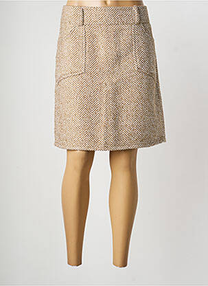Jupe mi-longue coupe droite beige STREET ONE femme