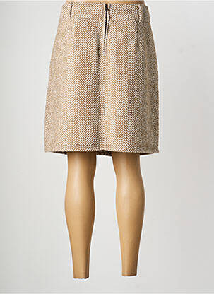 Jupe mi-longue coupe droite beige STREET ONE femme