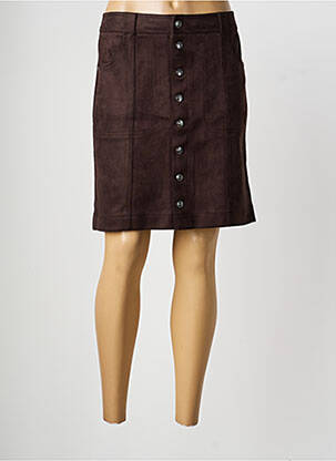 Jupe courte poches marron STREET ONE femme