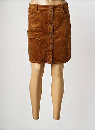 Jupe courte poches marron GEISHA femme