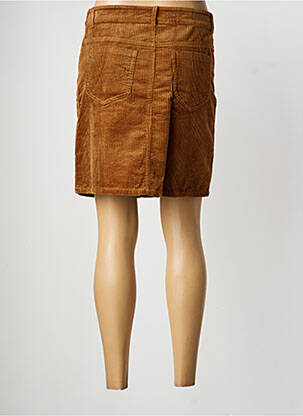 Jupe courte poches marron GEISHA femme