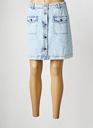 Jupe courte coupe droite bleu GARCIA femme