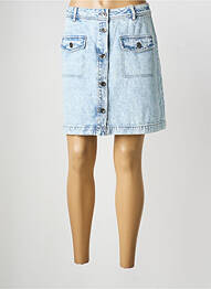 Jupe courte coupe droite bleu GARCIA femme