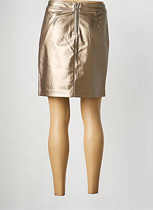 Jupe courte fermeture zippée au dos or GARCIA femme