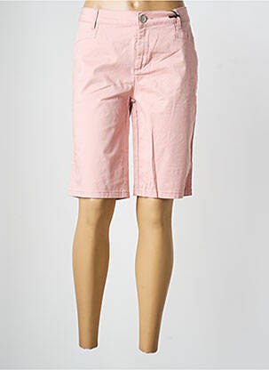 Bermuda tissage popeline taille normale rose STREET ONE femme