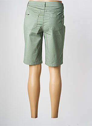 Bermuda tissage popeline taille normale vert STREET ONE femme