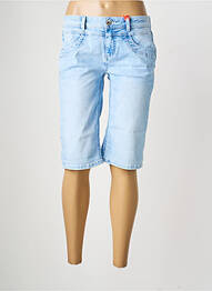 Bermuda taille basse taille basse bleu STREET ONE femme