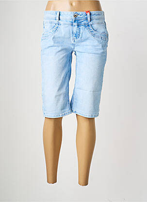Bermuda taille basse taille basse bleu STREET ONE femme