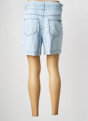 Short tissage denim taille haute bleu GARCIA femme