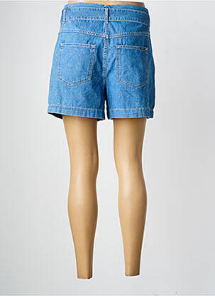 Short tissage denim taille haute bleu GARCIA femme