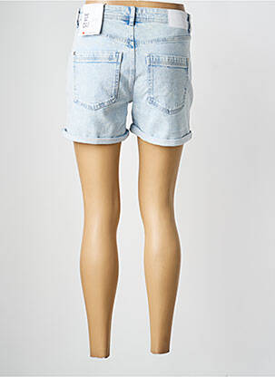 Short fermeture zippée sous rabat boutonné taille haute bleu STREET ONE femme