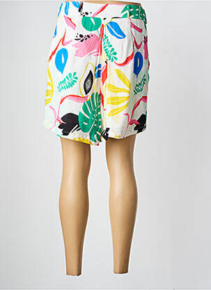 Short taille à pinces taille haute blanc LES TROPEZIENNES PAR M.BELARBI femme