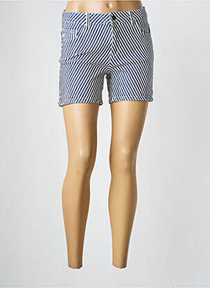 Short tissage denim taille normale bleu GEISHA femme