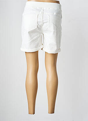 Bermuda taille élastique taille normale blanc GEISHA femme