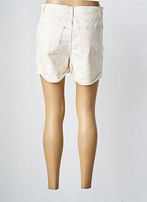Short tissage denim taille normale beige GEISHA femme