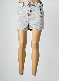 Short stretch taille ajustable gris GARCIA fille