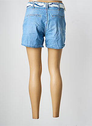 Short tissage denim taille à pinces bleu LE TEMPS DES CERISES fille