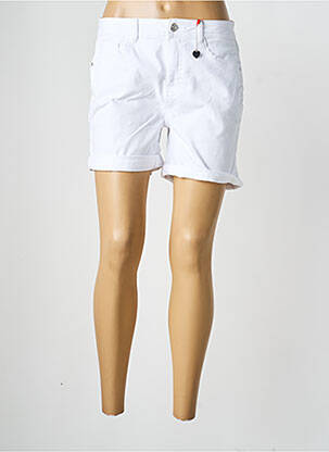 Short tissage denim taille normale blanc STREET ONE femme