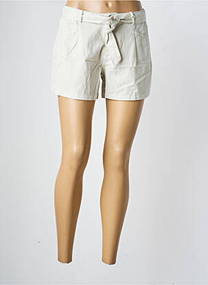 Short fermeture zippée sous rabat boutonné taille ajustable gris GARCIA fille