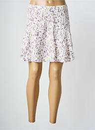 Jupe mi-longue imprimé fleurs beige LE TEMPS DES CERISES fille
