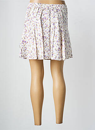 Jupe mi-longue imprimé fleurs beige LE TEMPS DES CERISES fille