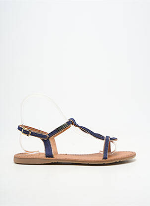 Sandales/nu pieds fermeture boucle(s) talon plat jusqu'à 3cm bleu LES TROPEZIENNES PAR M.BELARBI femme