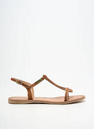 Sandales/nu pieds fermeture boucle(s) talon plat jusqu'à 3cm marron LES TROPEZIENNES PAR M.BELARBI femme