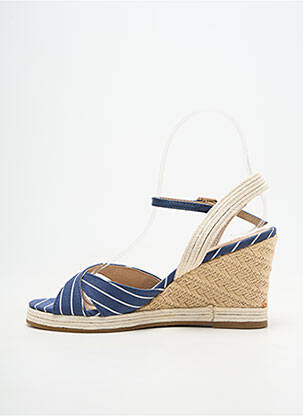 Espadrilles fermeture boucle(s) talon de 7 à 9cm bleu LES TROPEZIENNES PAR M.BELARBI femme