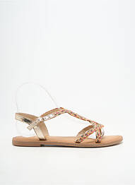 Sandales/nu pieds fermeture boucle(s) talon plat jusqu'à 3cm or LES TROPEZIENNES PAR M.BELARBI femme