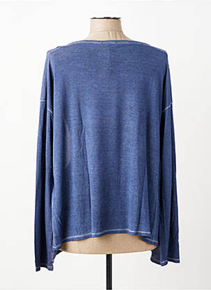 Gilet manches longues stretch bleu THOMAS RABE femme