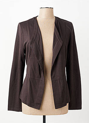 Gilet manches longues stretch marron OLSEN femme