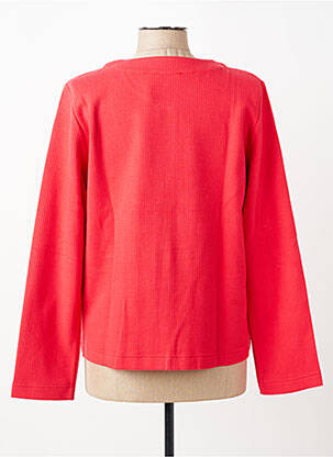 Gilet manches longues coupe cintrée rouge RABE femme