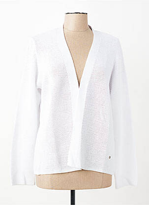 Gilet manches longues coupe cintrée blanc RABE femme